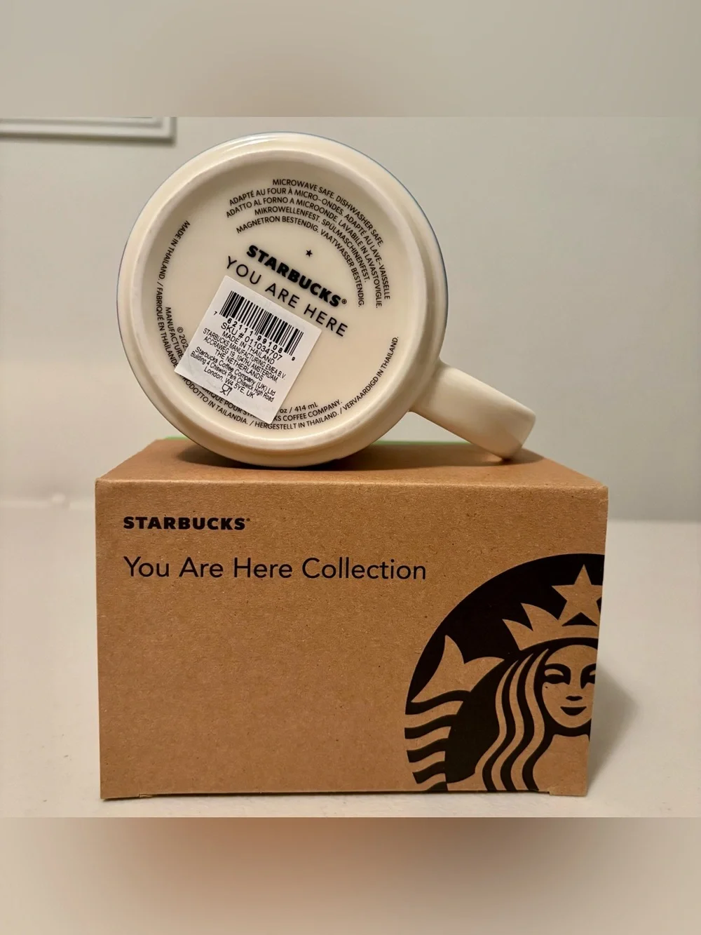 Starbucks Amsterdam Netherlands 14oz Ceramic Coffee Mug You Are Here
